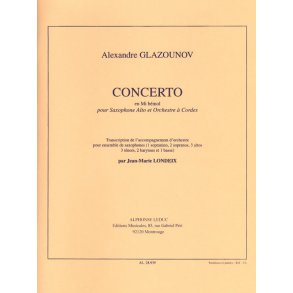 Alexandre Glazounov: Concerto Op.109 in E flat major (Saxophone Ensemble (5 or more))