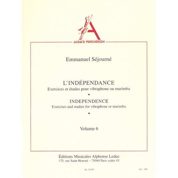 Emmanuel S&eacute;journ&eacute;: L'Ind&eacute;pendance Vol.6 (Percussion solo)