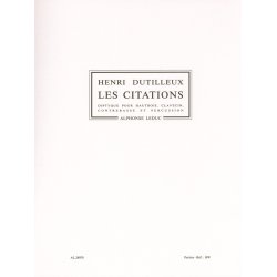 Henri Dutilleux: Les Citations, Diptyque (Quartet-Mixed)