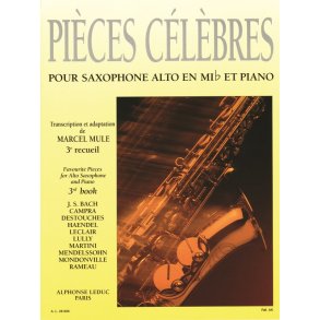 Various Composers: Pièces célèbres Vol.3 (Saxophone-Alto & Piano)