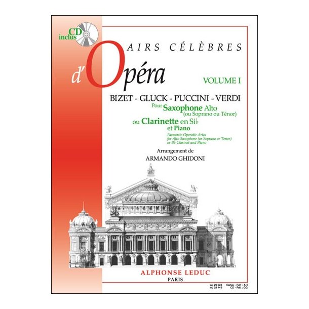 Various Composers: Airs c&eacute;l&egrave;bres d'Op&eacute;ras Vol.1 (Clarinet & Piano)