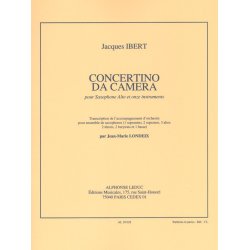 Jacques Ibert: Concertino da Camera (Saxophone & other Instruments)