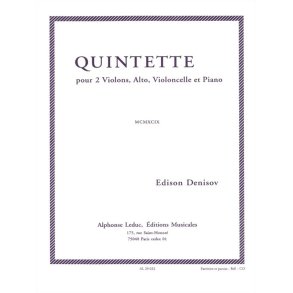 Edison Denisov: Quintette (Quintet-Piano)
