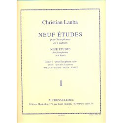 Neuf &Eacute;tudes pour saxophone alto (cahier 1)