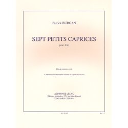 Patrick Burgan: 7 Petites Caprices (Viola solo)