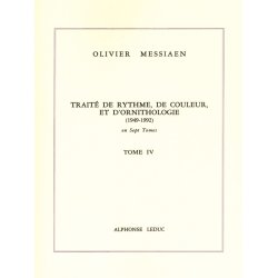 Olivier Messiaen: Trait&eacute; de Rythme, de Couleur, et d'Ornithologie Vol.4 (Book)