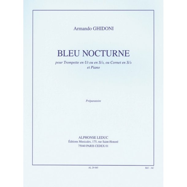 Armando Ghidoni: Bleu Nocturne (Trumpet & Piano)