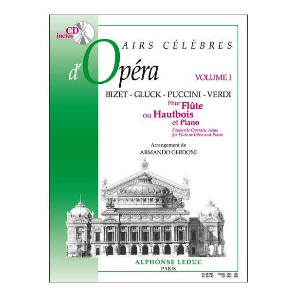 Various Composers: Airs c&eacute;l&egrave;bres d'Op&eacute;ras Vol.1 (Flute & Piano)