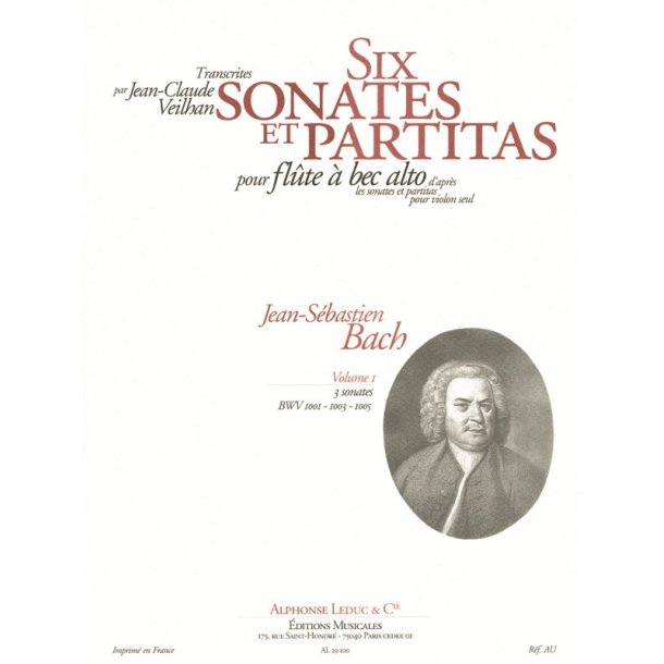 J.S. Bach: Violin Sonatas & Partitas arr. for Treble Recorder Solo - Volume 1