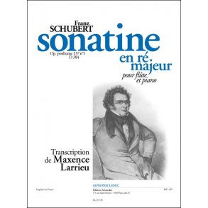 Franz Peter Schubert: Sonatina Op.posth.137, No.1 in D major (D384) (Flute & Piano)