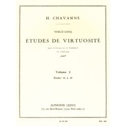 Chavanne 25 Etudes De Virtuosite Volume 2 14 A 25 Trumpet Or Cornet Bk