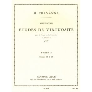 Chavanne 25 Etudes De Virtuosite Volume 2 14 A 25 Trumpet Or Cornet Bk