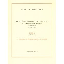 Olivier Messiaen: Trait&eacute; de Rythme, de Couleur, et d'Ornithologie Vol.5/1 (Book)