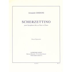Armando Ghidoni: Scherzettino (Saxophone-Alto & Piano)