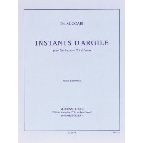 Dia Succari: Instants d'Argile (Clarinet & Piano)
