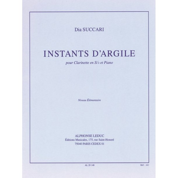 Dia Succari: Instants d'Argile (Clarinet & Piano)