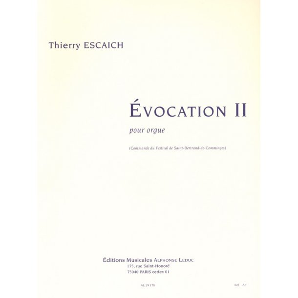 Thierry Escaich: Evocation II (Organ)