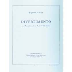 Roger Boutry: Divertimento (Saxophone and Orchestra)