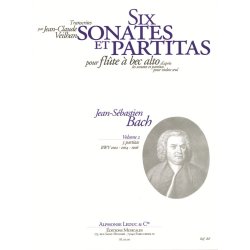 J.S. Bach: Violin Sonatas & Partitas arr. for Treble Recorder Solo - Volume 2