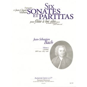 J.S. Bach: Violin Sonatas & Partitas arr. for Treble Recorder Solo - Volume 2
