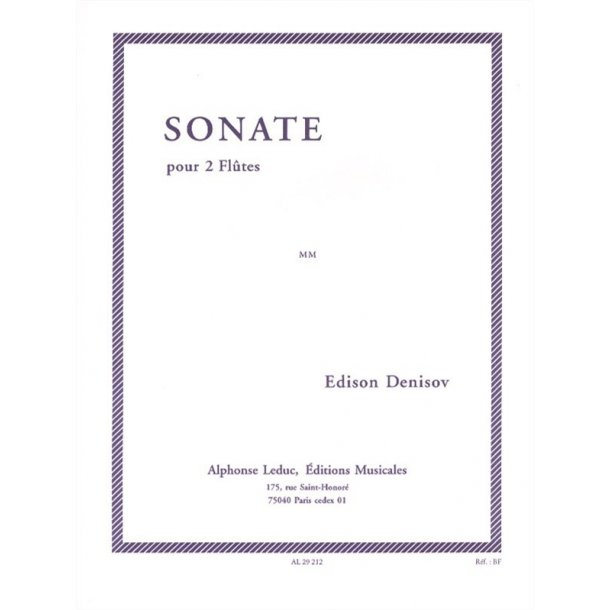 Edison Denisov: Sonate (Flutes 2)