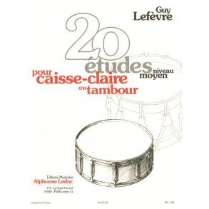 Guy Lefèvre: 20 Etudes (Percussion solo)