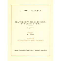 Olivier Messiaen: Trait&eacute; de Rythme, de Couleur, et d'Ornithologie Vol.5/2 (Book)