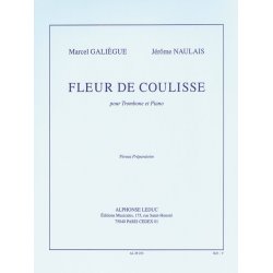 Marcel & J&eacute;r&ocirc;me Gali&egrave;gue M.& Naulais J.: Fleur de Coulisse (Trombone & Piano)