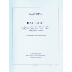 Henri Tomasi: Ballade (Saxophone Ensemble (5 or more))