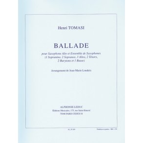 Henri Tomasi: Ballade (Saxophone Ensemble (5 or more))