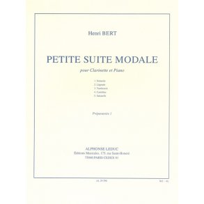Henri Bert: Petite Suite modale (Clarinet & Piano)