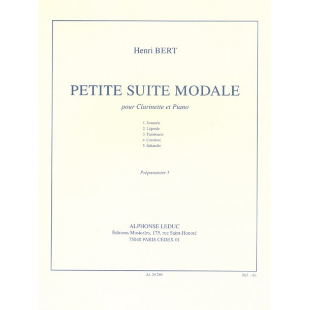 Henri Bert: Petite Suite modale (Clarinet & Piano)
