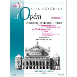 Various Composers: Airs c&eacute;l&egrave;bres d'Op&eacute;ras Vol.2 (Clarinet & Piano)