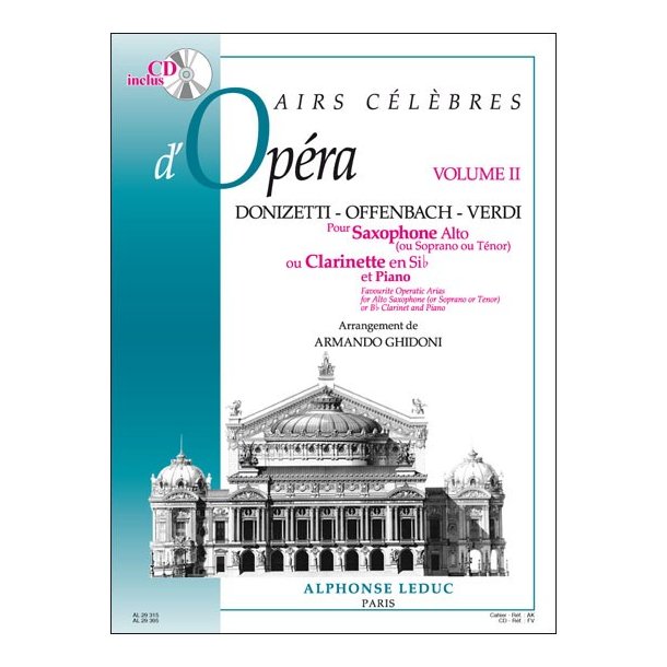 Various Composers: Airs c&eacute;l&egrave;bres d'Op&eacute;ras Vol.2 (Clarinet & Piano)