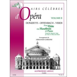 Various Composers: Airs c&eacute;l&egrave;bres d'Op&eacute;ras Vol.2 (Flute & Piano)