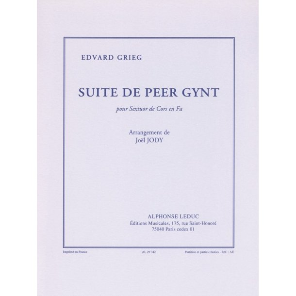 Edvard Hagerup Grieg: Suite de 'Peer Gynt' (Horn Ensemble (5 or more))