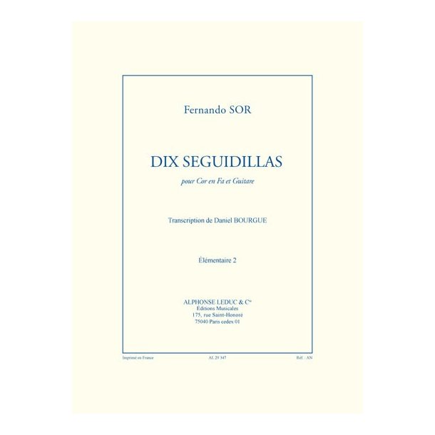 Fernando Sor: 10 Seguidillas (Horn & other instrument(s))
