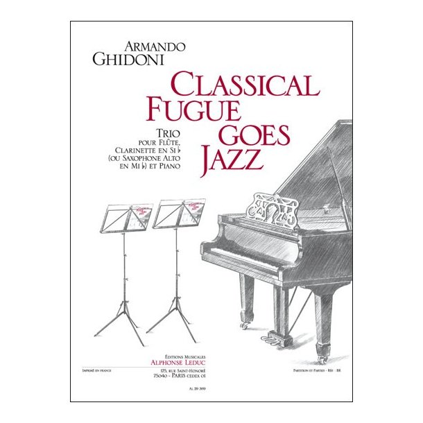 Classical Fugue Goes Jazz Fl Cla(Or Sax) Pno