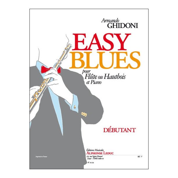Ghidoni: Easy blues pour flute ou hautbois et piano