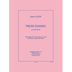 Jehan Ariste Alain: 3 Danses (Pianos 2)