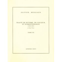 Olivier Messiaen: Trait&eacute; de Rythme, de Couleur, et d'Ornithologie Vol.7 (Book)