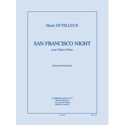 Henri Dutilleux: San Francisco Night (mezzo) (Voice & Piano)