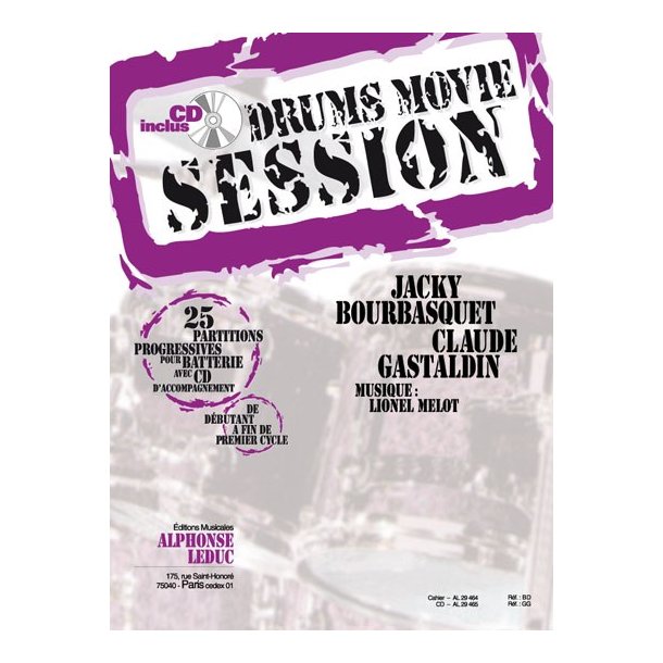 Jacky & Claude Bourbasquet J.& Gastaldin: Drums Movie Session (Percussion solo)