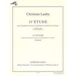 Christian Lauba: Study No. 11, "Stan", for Baritone Saxophone and Prerecorded Synthesizer or Piano