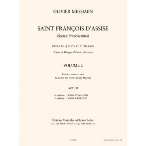 Saint Francois D'assise 2 Vce/Pf Bk