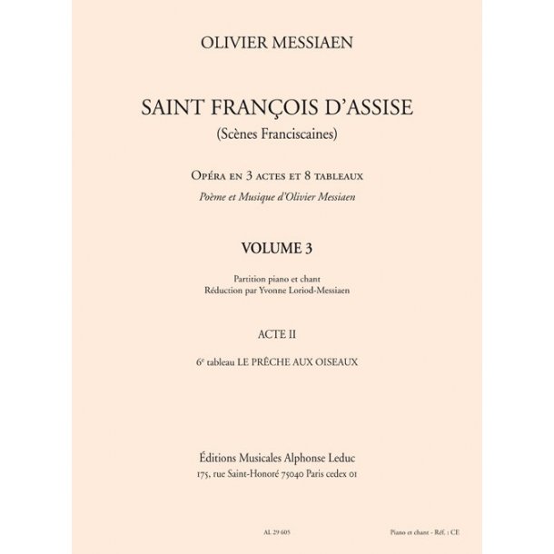 Saint Francois D'assise 3 Vce/Pf Bk
