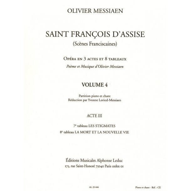 Saint Francois D'assise 4 Vce/Pf Bk