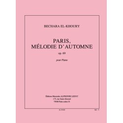 Paris Melodie Dautomne Op 69