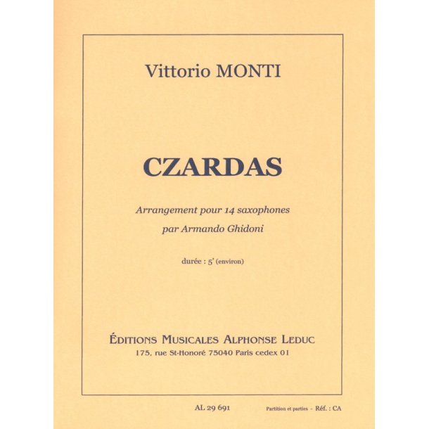 Vittorio Monti: Czardas (Saxophone Ensemble (5 or more))