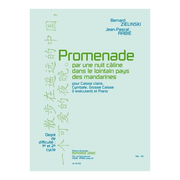 Bernard & Jean-Pascal Zielinski B.& Rabi&eacute;: Promenade pour une Nuit c&acirc;line... (Percussion(s) & Piano)